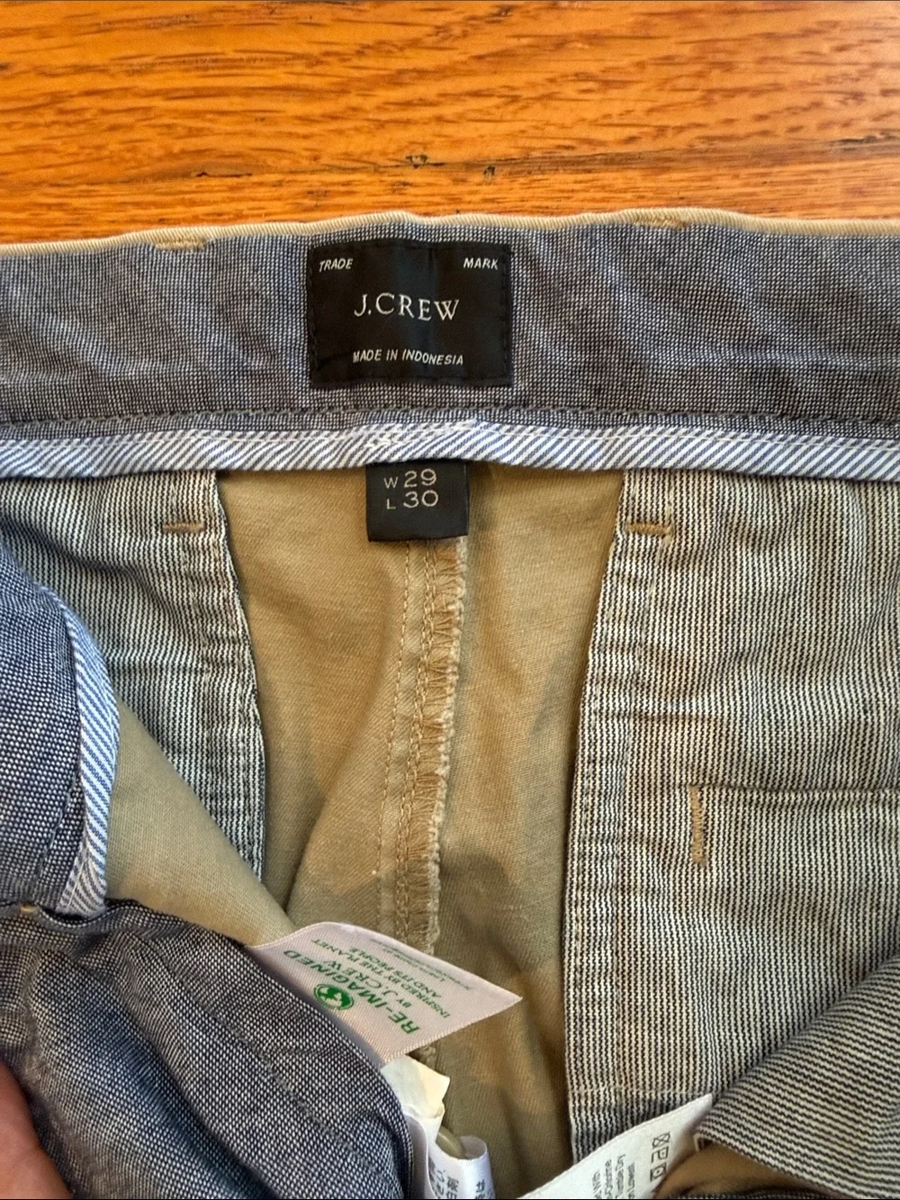 J. Crew Slim Chinos in Light Khaki